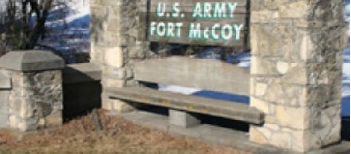 Fort McCoy USA entrance gate